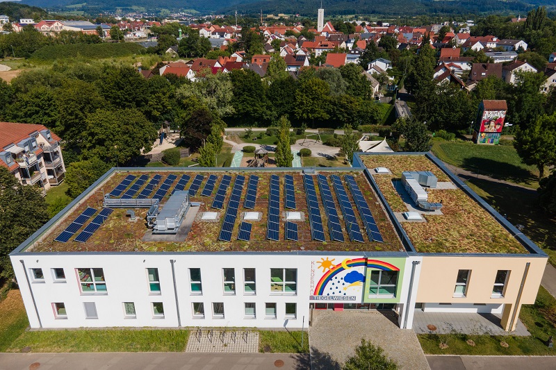 Photovoltaikanlage auf dem Kinderhaus Süßen